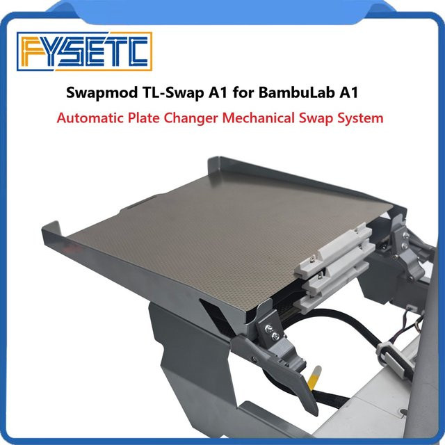 FYSETC TL-Swap A1 Automatischer Plattenwechsler Mechanisches Swap-System in Grau für Bambu Lab A1 3D-Drucker Kit - Bild 1