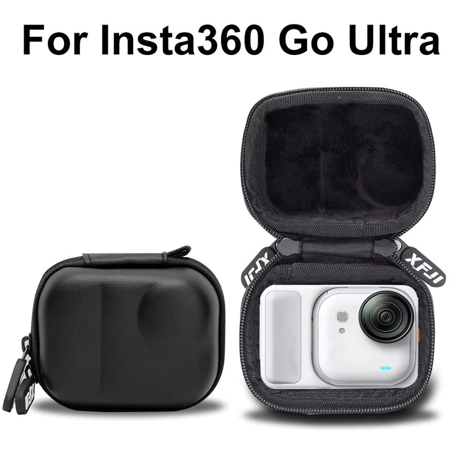 Insta360 Aufbewahrungstasche in Schwarz mit praktischem Hakendesign und Reißverschluss - Bild 5