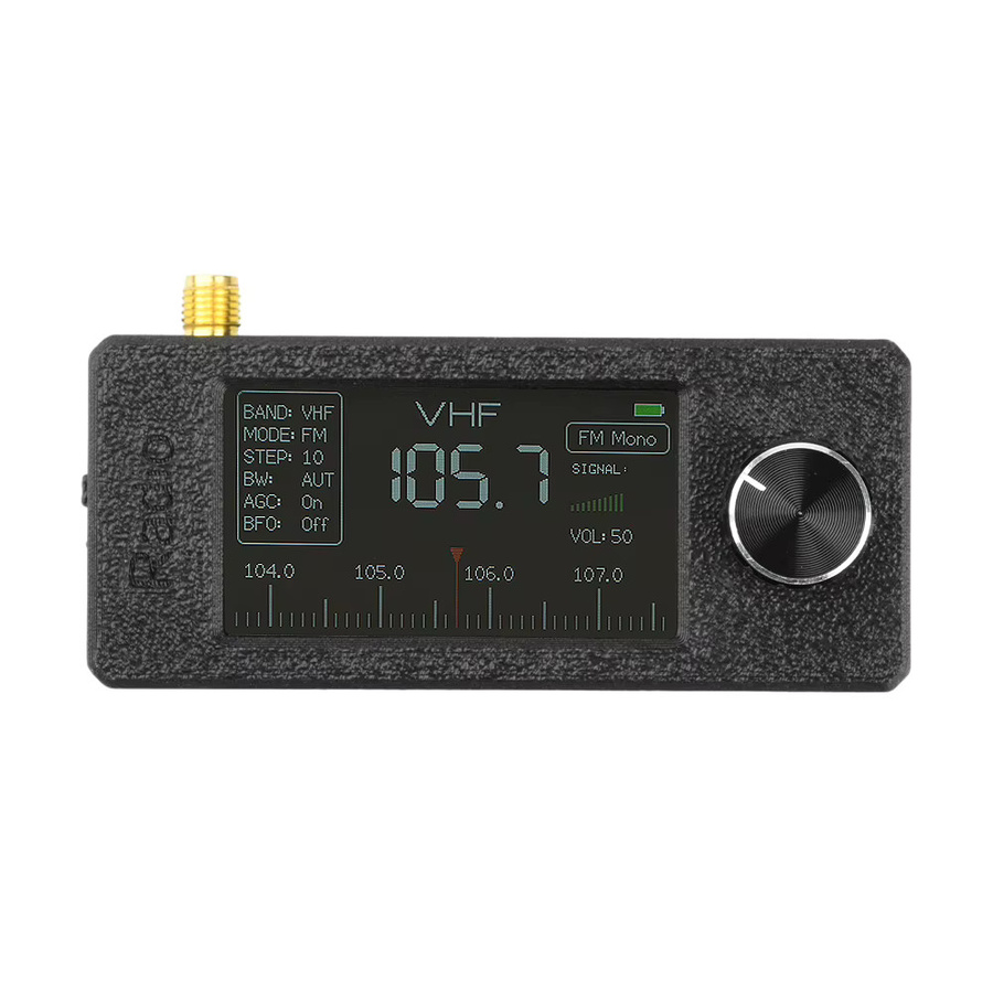 Tragbares Kurzwellenradio Gaqqee mit 1,9 Zoll Display, ESP32-S3 SI4732 Empfänger für FM, AM, LW, SW und LSB, USB-C Anschluss und Antenne, 9,9 kHz-108 MHz - Bild 4