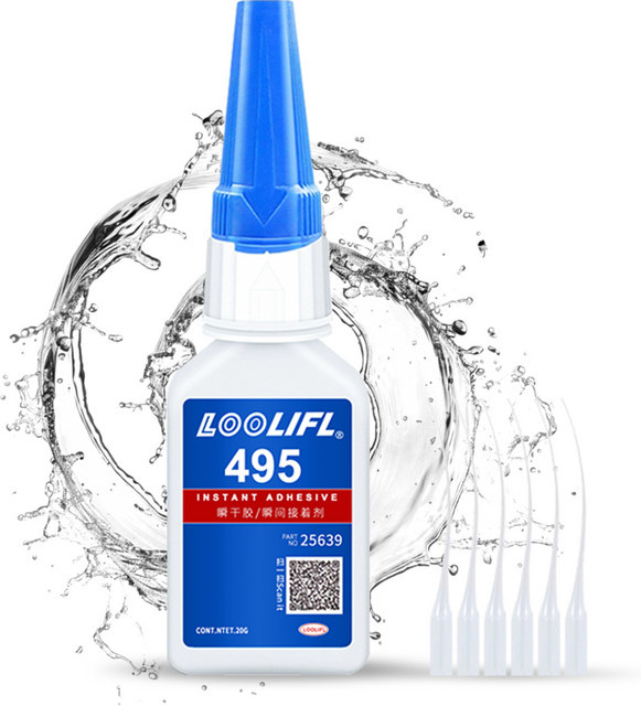 LOOLIFL Superkleber Cyanacrylat für Leder, Gummi, Holz und Metall, 20 g - Bild 1