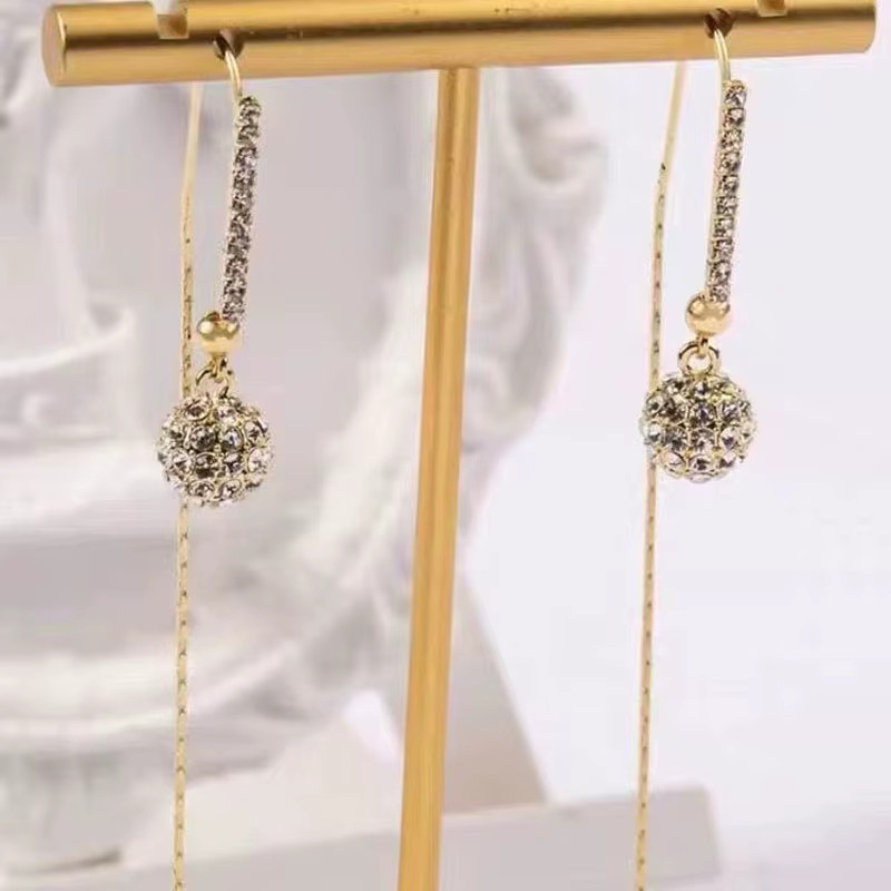 laoloutian Ohrringe, Zirkonia, Gold, Damen - Bild 2