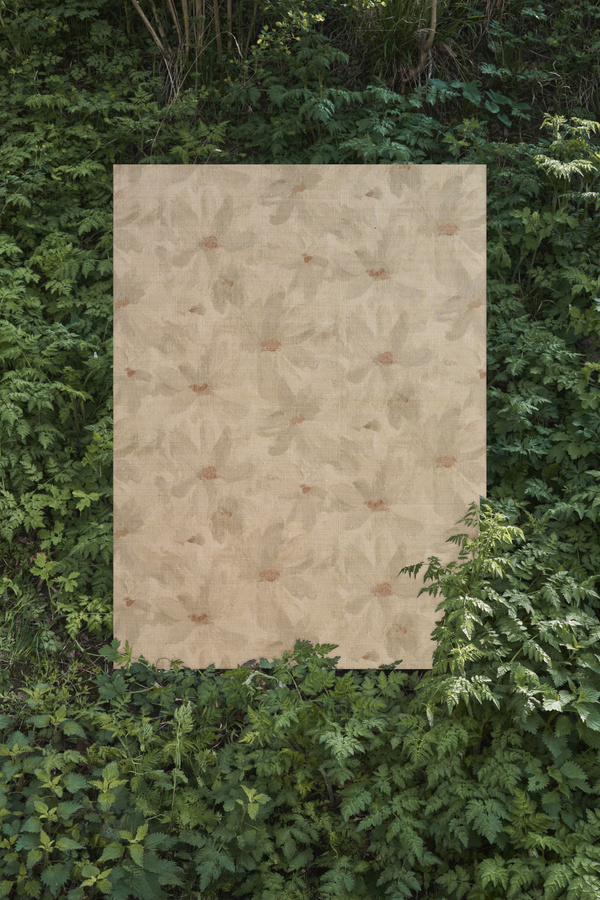 Omexco Tapete Daisy VIR6001 mit floralem Design in Beige und Grau aus Vlies - Bild 2