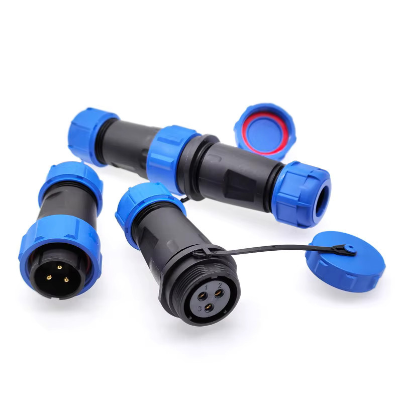 5 Paar CNMAWAY Wasserdichte Steckverbinder SP2110 SP2111 IP68 Stromkabel-Steckverbinder in Blau - Bild 2