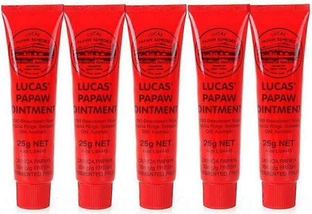 Lucas Papaw Lippenbalsam Creme, 3x 25g, Unisex - Bild 1