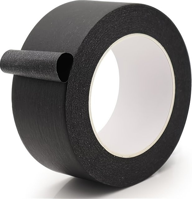 Schwarzes Abdeckband als leicht entfernbares Klebeband für Kunsthandwerk, Bau und Renovierung, 1 Rolle - Bild 1