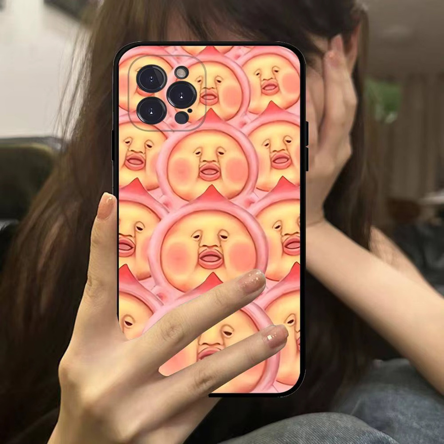 KOBITOS Anime Handyhülle für iPhone 11 bis 17 Pro Max Plus, stoßfeste weiche Telefonhülle in Schwarz und Multicolour - Bild 2