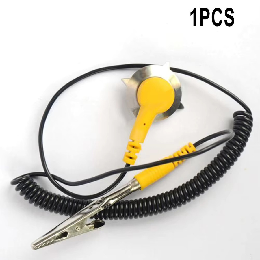 VIBRATITE Anti-Statische ESD Erdung Spiralkabel mit Alligator Clips und PU-Draht - Bild 4