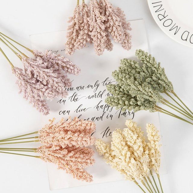6er Set künstlicher Lavendel von Uflower in Lila und Multicolour aus Kunststoff zur Dekoration von Vasen und Tischaufsätzen - Bild 1