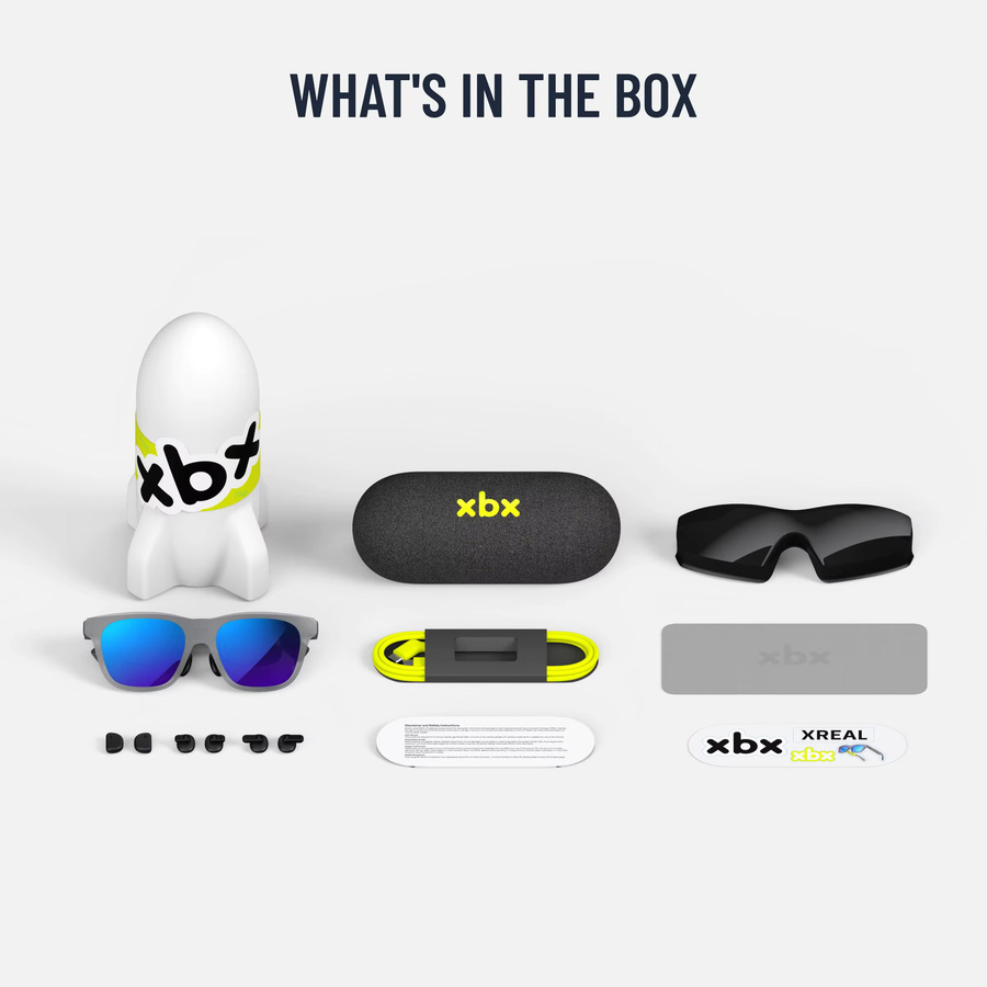 XREAL XBX A01+ AR-Brille in Schwarz mit 147 Zoll Großbildschirm für Filme und Gaming - Bild 5