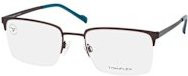 TITANFLEX 820992 Korrektionsbrille, Halbrand, quadratisch, grau, Multicolour, Herren, Titanium - Bild 1