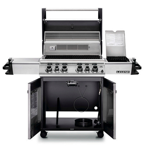 Napoleon Gasgrill Legend 485 in Silber mit 6 Brennern, Unterschrank und Grillfläche: Breite: 68 cm, Tiefe: 46 cm - Bild 2
