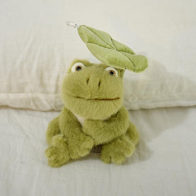 Yiran toy Kleiner Frosch Plüschtier, Grün, 14cm - Bild 1