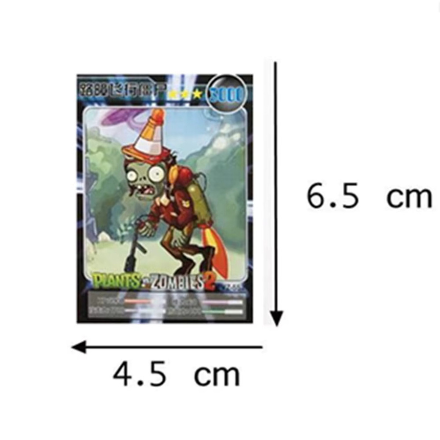 Bandai Plants vs. Zombies Erbsenschütze Sammelkarten, 10-teiliges Set - Bild 2