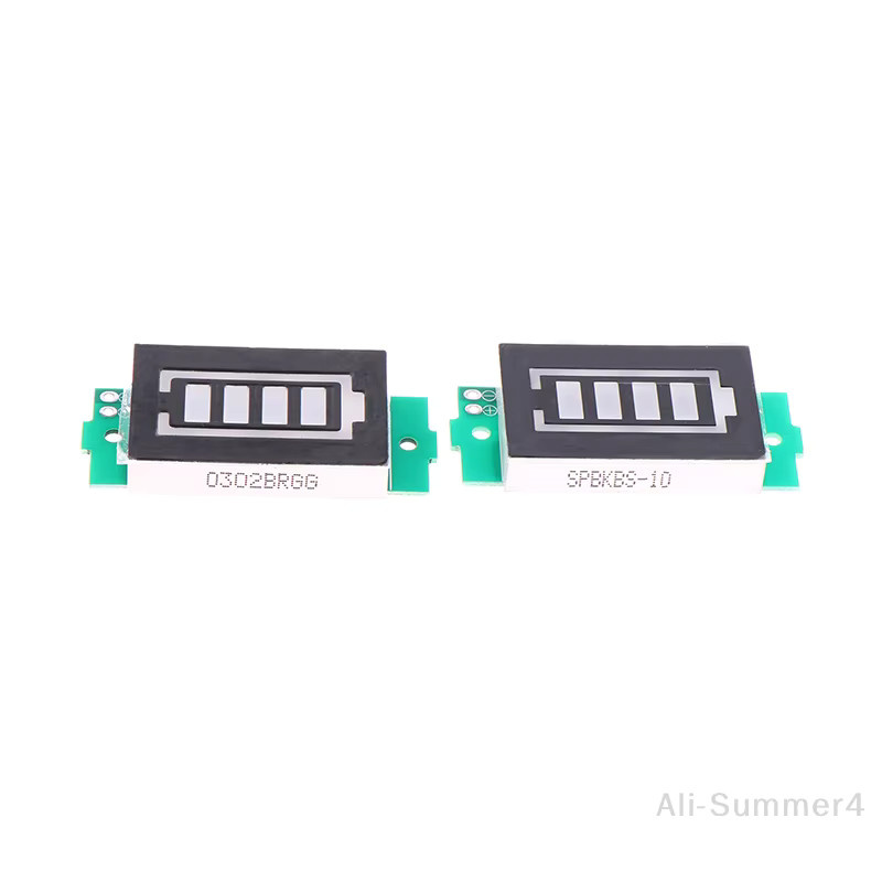 Lithium-Batterie Kapazitätsanzeige und Ladeanzeige Modul für 1S bis 8S Batterien, 3-34V, Farbe: Grün - Bild 1