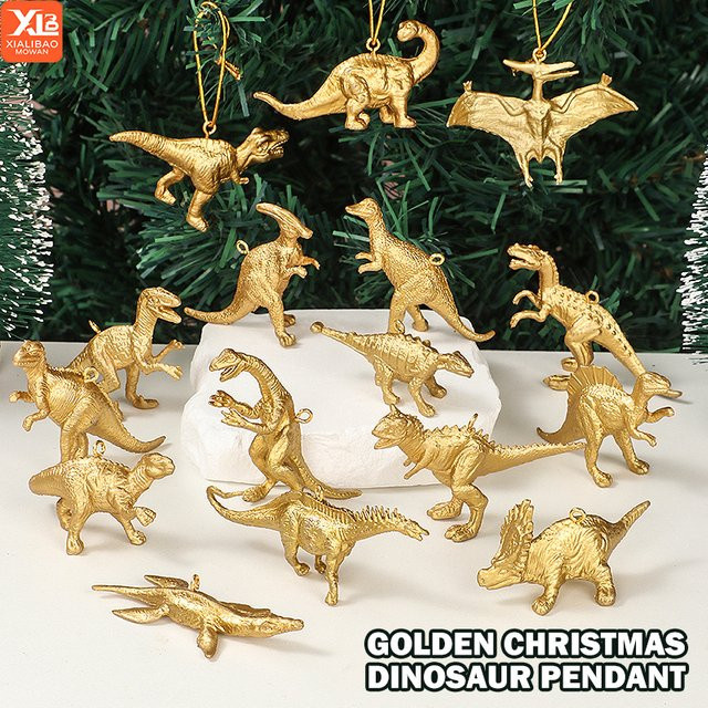 XIALIBAOMOWAN 3D-Weihnachts-Dinosaurier-Modell, Figuren, 16-teiliges Set - Bild 1