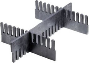 Bito Stecksystem-Unterteiler SSU 120/11 Click-System aus Kunststoff in Schwarz und Grau, Breite: 95 cm, Höhe: 12 cm - Bild 1