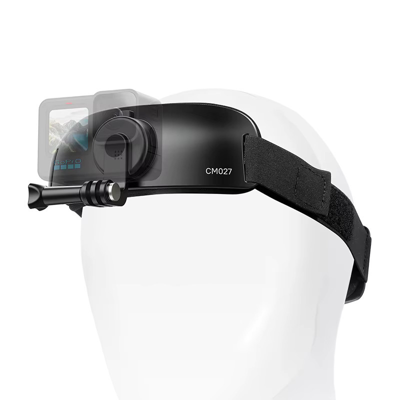 Ulanzi CM027 Kopfband-Action-Kamerahalterung für Mobiltelefone und GoPro in Schwarz mit 360-Grad-Drehung für Sportaktivitäten wie Radfahren, Angeln oder Laufen - Bild 2