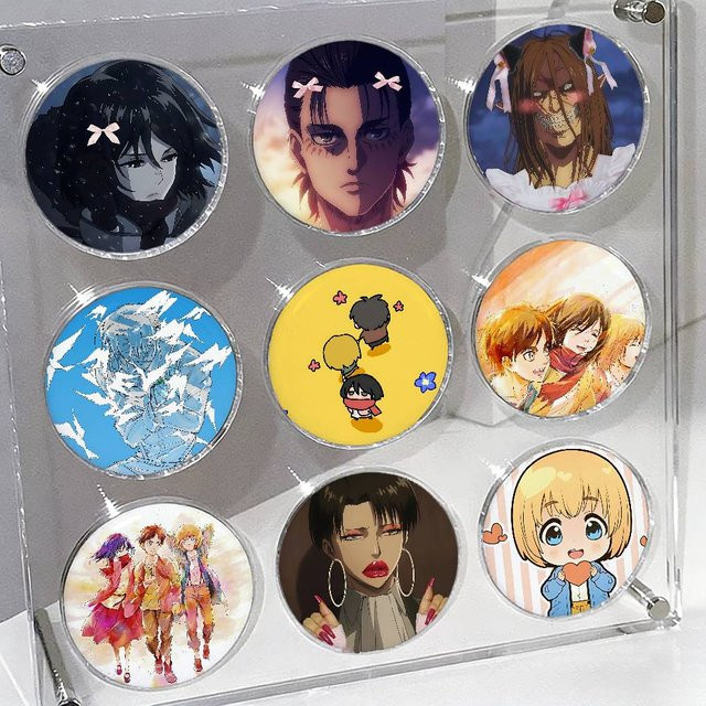 Kayou Emaille-Pins, runde Brosche, Anime - Bild 1