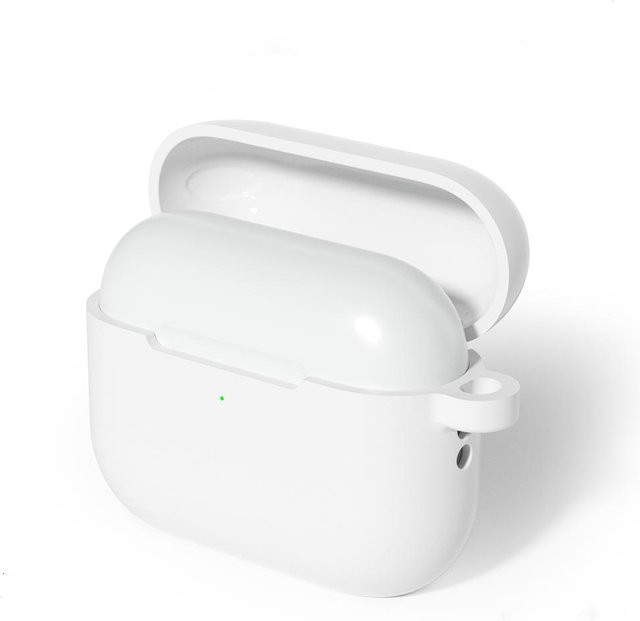 Silikon Schutzhülle für Apple AirPods Pro 3 in Weiß - Bild 1