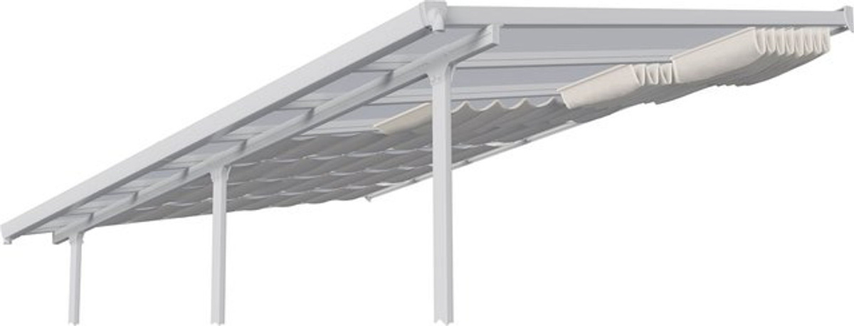 Palram Canopia Sonnensegel für Terrassenüberdachungen aus Polyester, Weiß, B: 4,25 m, T: 3 m - Bild 2