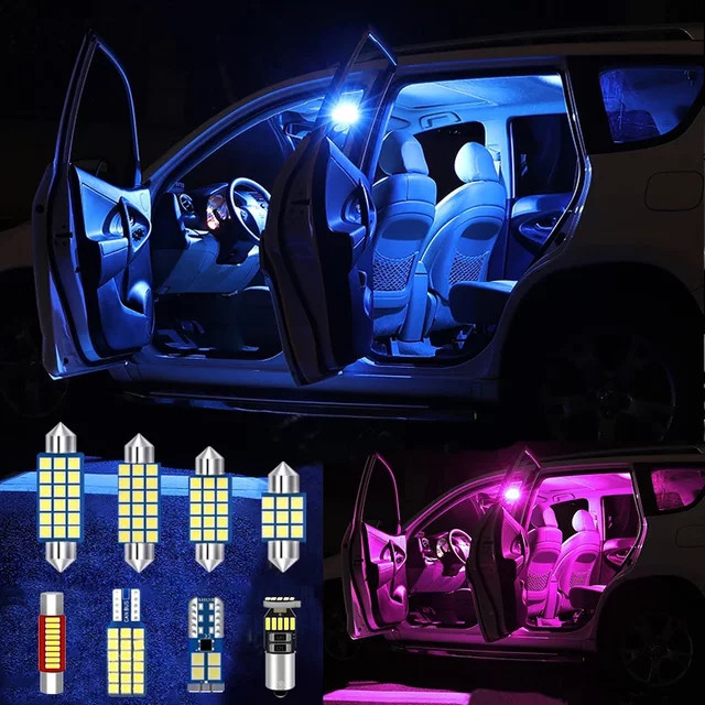Innenraum-Beleuchtungsset für Volkswagen VW Tiguan 2 5N MK1 MK2 2009-2020 inklusive Leselampen, Schminkspiegel-Leuchten und Handschuhfach-Zierleuchten - Bild 1