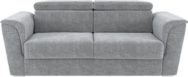 Vente-unique Schlafsofa Rizora in Grau mit Stoffbezug und Breite: 230 cm - Bild 1