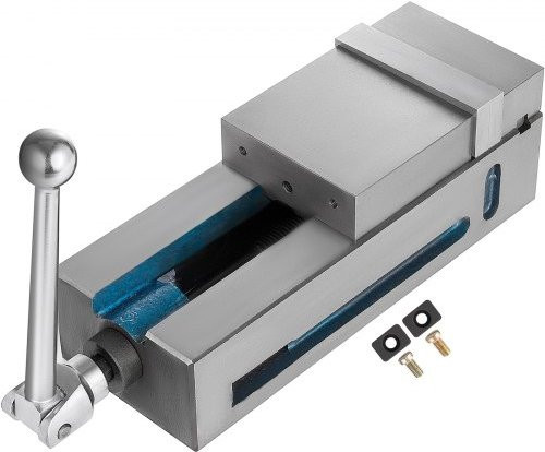 VEVOR Hochpräzisions-Schraubstock aus Eisen in Silber mit 101,6 mm Kieferbreite für CNC-Anwendungen - Bild 1