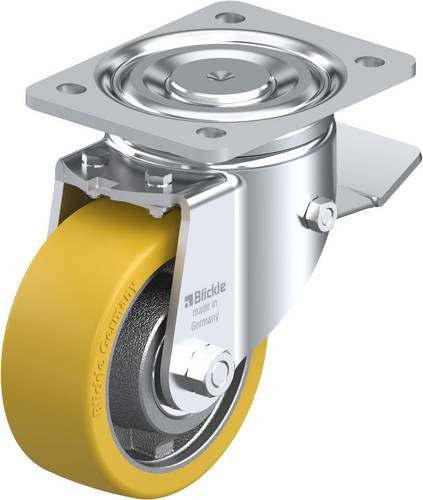 Blickle Lenkrolle LH-GTH 127K-ST mit Feststeller, Rad-Durchmesser: 125 mm, Tragfähigkeit: 700 kg - Bild 1