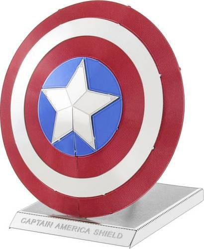 Metal Earth Marvel Avengers Captain America Shield Metallbausatz, Mehrfarbig - Bild 1