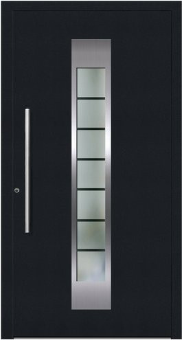 KNOCK Aluminium-Haustür Terra Nova in Anthrazit Grau mit Glaseinsatz, modern, RC2, B: 110,0 cm, H: 210,0 cm - Bild 1