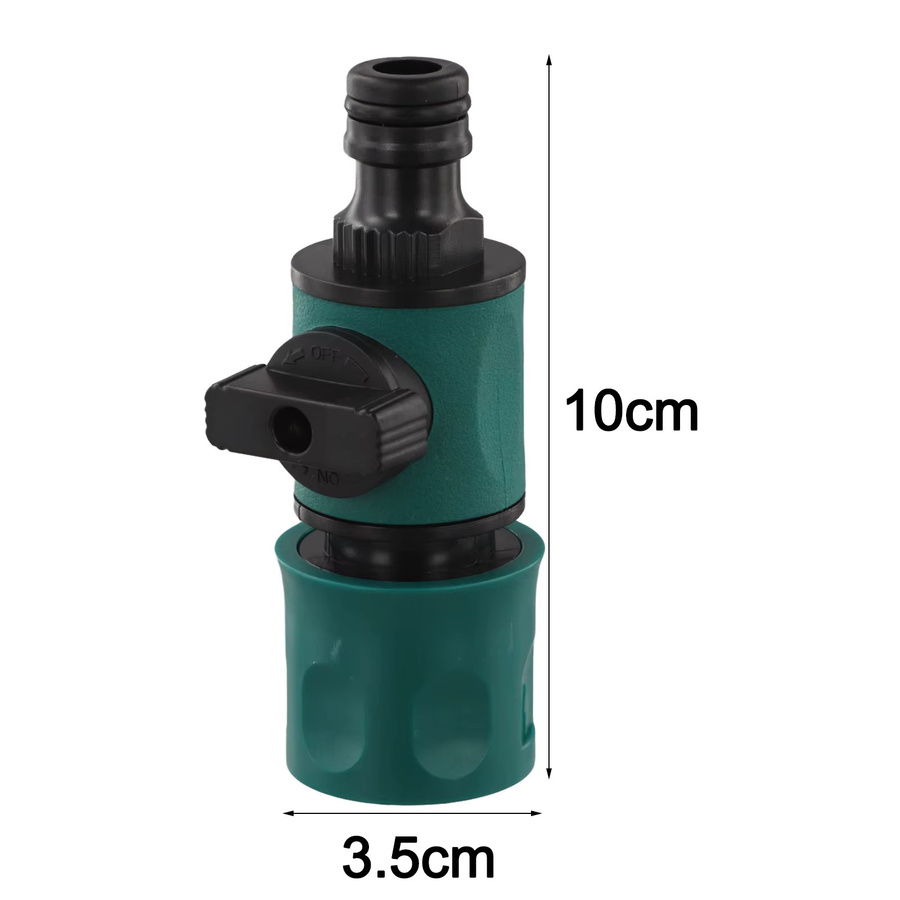 Vibratite Gartenschlauch Schnellkupplung mit Absperrventil und Flow Control aus Kunststoff - Bild 3