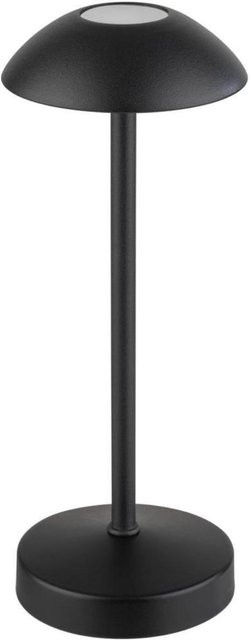 APS Akkutischleuchte ALVA LED in Schwarz, dimmbar mit Fernbedienung, Ø 7,5 cm x H 20,5 cm - Bild 1