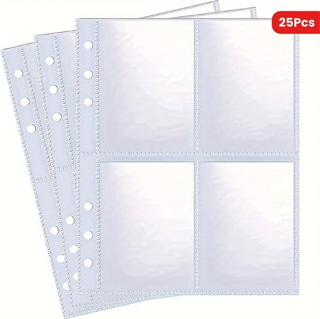 Transparente A5 Sammelkarten-Hüllen mit 4-Fach-Design und Top-Loading Funktion für K-Pop Membrankarten - Bild 1
