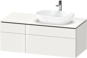 Duravit L-Cube Waschtischunterschrank Wandhängend, Farbe Weiß Hochglanz, B/T/H: 122 x 55 x 48,2 cm - Bild 1