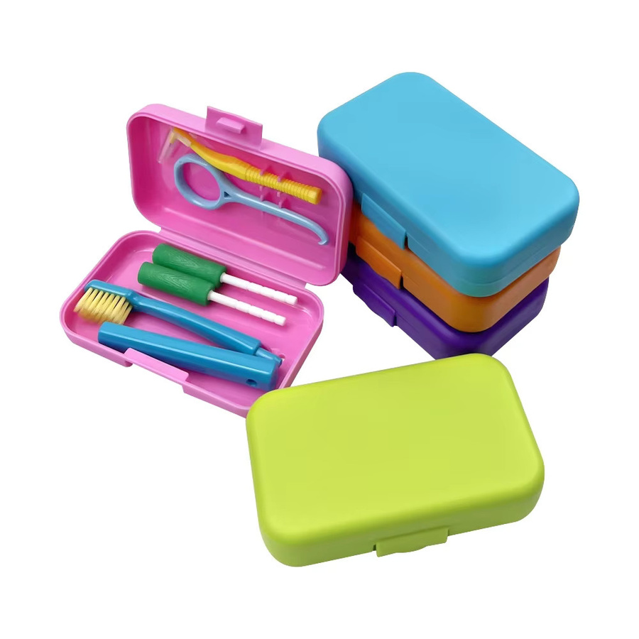 Yaidu Zahnbürsten-Box, 20er Set, Kieferorthopädische Mundhygiene-Kits mit Interdentalbürste und Zungenschaber - Bild 2