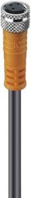 Lumberg Automation Kupplung 3pol. M8 mit 10m PUR Kabel RKMV 3-224/10m in Orange - Bild 1