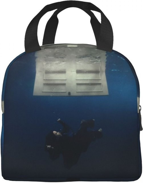 Isolierte Lunchtasche Billie Eilish Motiv von Fancy Style Studio in Blau - Bild 1