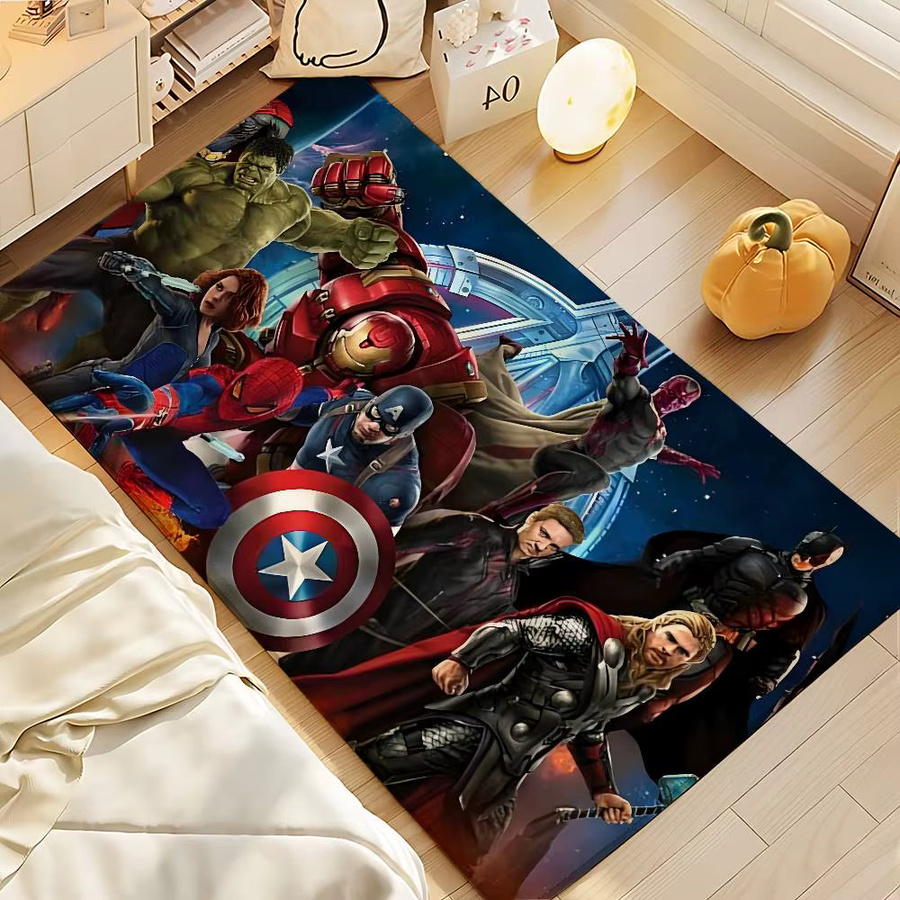Beast Kingdom The Avengers Fußmatte, rutschfeste Motivmatte aus Polyester, Mehrfarbig, B: 60,0 cm, T: 40,0 cm - Bild 3