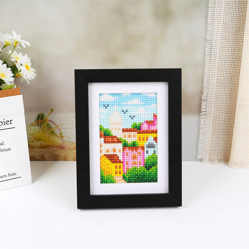 Momoart 5D DIY Diamant Mosaik Landschaft mit bunten Strass Steinen und vollen runden Bohrern für dein Hobby Malerei Projekt in Multicolor - Bild 2