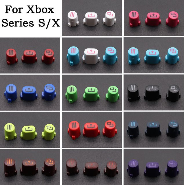 TingDong 5er Set Ersatz-Tasten für Xbox Series S und Xbox Series X Controller inklusive Sharing, Auswahl, Menü, Home, Start, Zurück und Logo Tasten - Bild 1