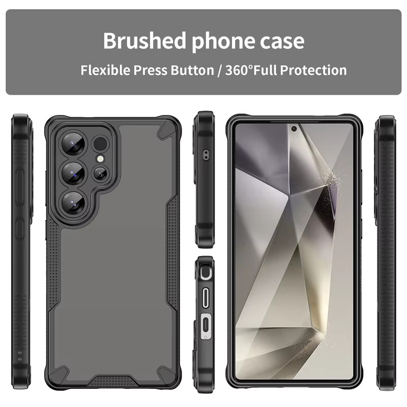 Robuste Hybrid Schutzhülle für Samsung Galaxy S26 Ultra und S25 FE Plus in Schwarz - Bild 3