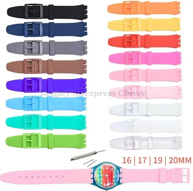 Uhrenarmband Silikon, Bunt, Unisex - Bild 1