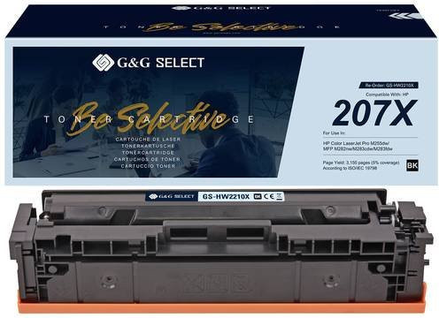 G&G Tonerpatrone Schwarz kompatibel mit HP 207X W2210X für Laserdrucker - Bild 1