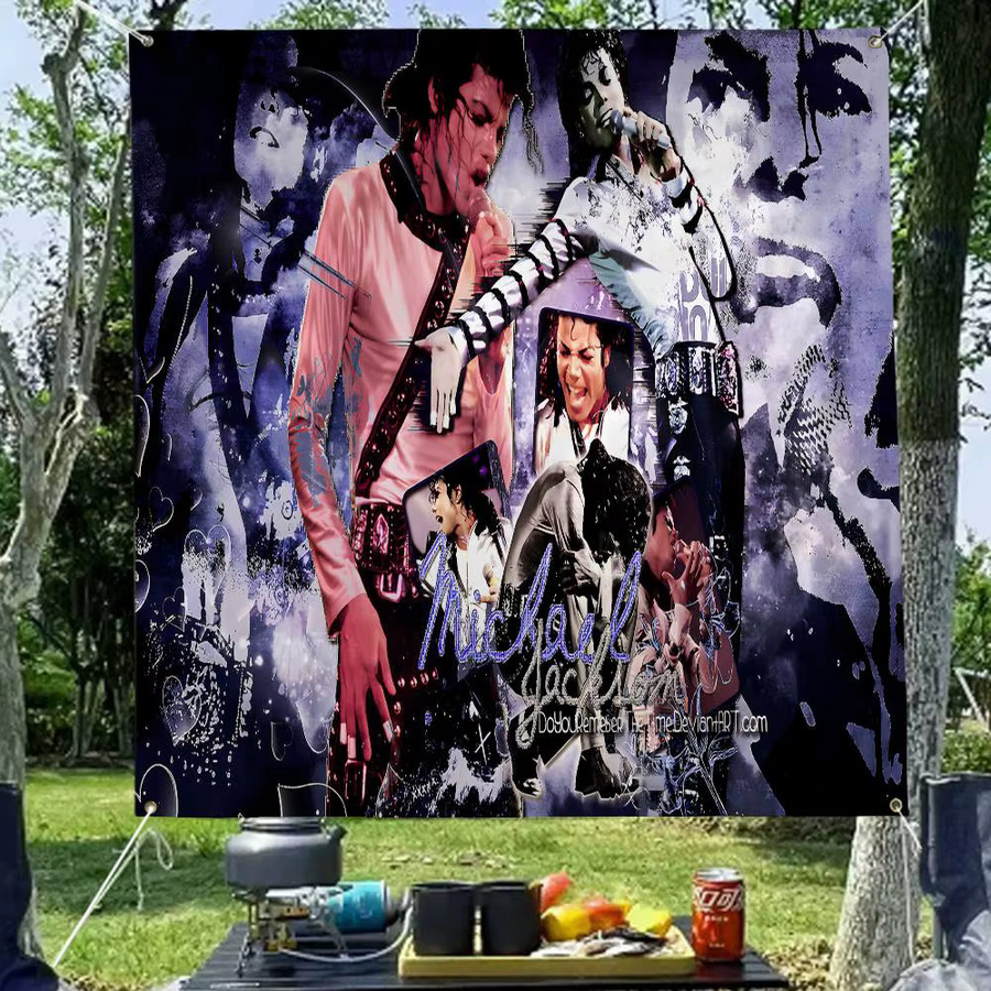 Beast Kingdom Michael Jackson Werbeflagge aus Textil in Multicolour, Rechteckig, Breite: 70 cm, Höhe: 50 cm - Bild 6