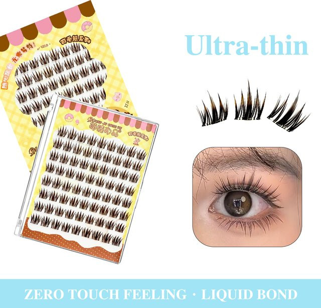 CNDK Magnetische Wimpern, 72-Cluster, natürlich, Unisex - Bild 1