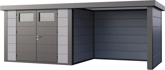 Telluria Gerätehaus Classico in Grau mit Lounge S Rechts B/H/T: 602 x 219 x 258 cm - Bild 1