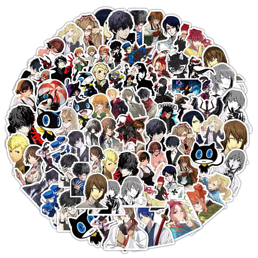 FANLU Persona Aufkleber, Cartoon, 50-teiliges Set, multicolor - Bild 3