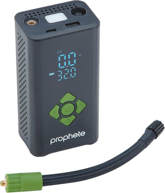 Prophete Elektropumpe in Schwarz mit 4400 mAh Akku, Powerbank-Funktion und LED-Licht für alle Ventilarten - Bild 1