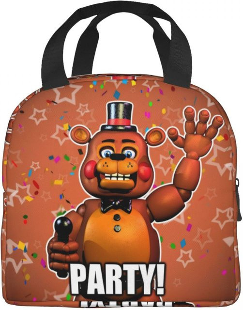 Isolierte Lunchtasche FNAF At Freddys von Fancy Style Studio in Braun - Bild 1
