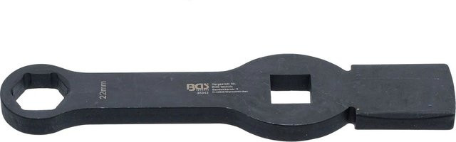 BGS Schlag-Ringschlüssel Sechskant mit 2 Schlagflächen SW 22 mm in Schwarz aus Stahl - Bild 2